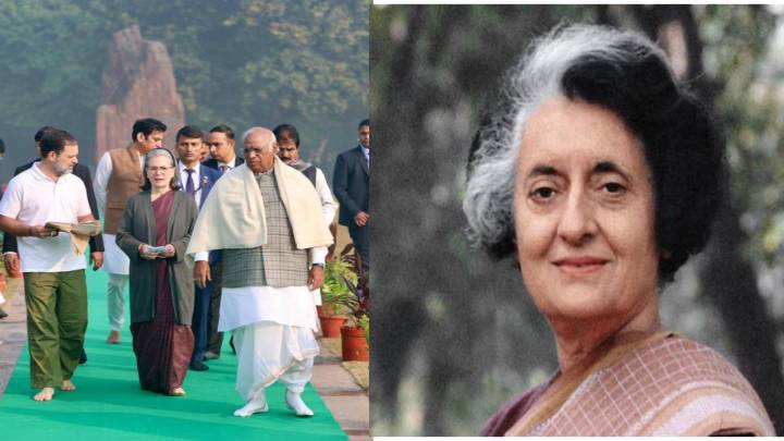 Kharge, Sonia Gandhi and Rahul pays tribute to Indira Gandhi '108th birth anniversary'