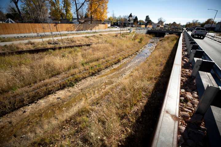 Montbello’s concrete drainage ditches just got a little greener