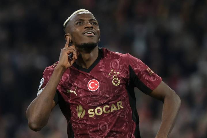 Hat trick moves Osimhen ahead of Kane, Mbappe and Haaland on Champions League scoring table