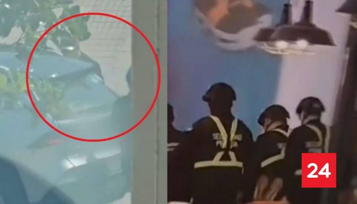 Los videos del violento asalto a tienda Wom en Mall Plaza Norte a plena luz del día