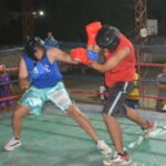 Noche de boxeo amateur en el polideportivo del...