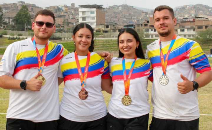 Histórico: Colombia gana cinco medallas de oro en arco recurvo de los Juegos Bolivarianos 2025