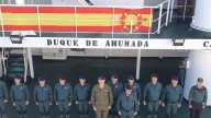 Felipe VI conoce en Cádiz el 'Duque de Ahumada', el nuevo buque oceánico de la Guardia Civil