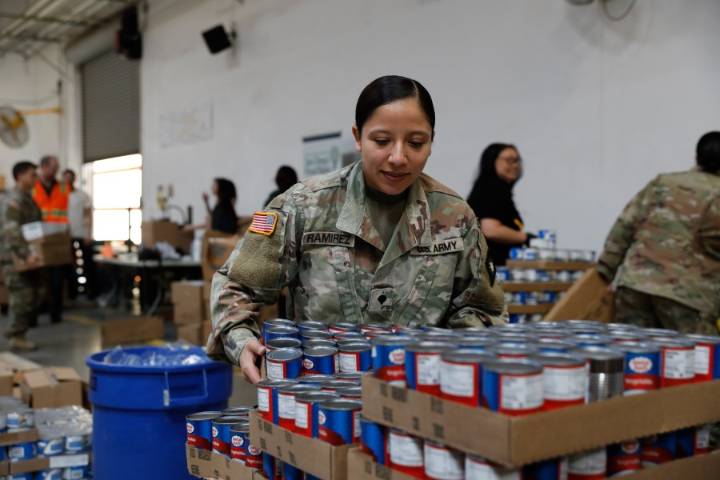 CA National Guard deployed to San Diego food banks amid shutdown