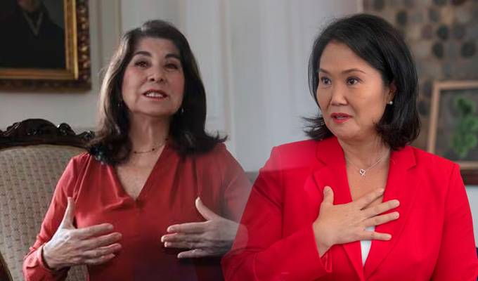 Martha Chávez respalda cuarta postulación de Keiko Fujimori: “Le arrebataron dos procesos electorales”