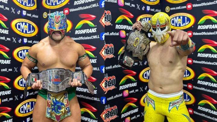CMLL: Gran Guerrero y Máscara Dorada retienen sus campeonatos ante estrellas de AEW