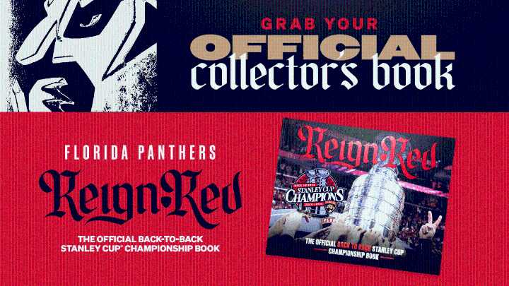 Florida Panthers Limited Edition Back-To-Back Stanley Cup Championship Coffee Table Book ‘Reign Red’ on Sale Thursday, Nov. 13