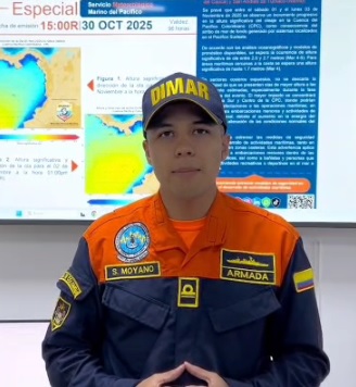 Dimar alerta sobre el incremento de la marea en el Pacífico nariñense