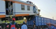 Eight killed in train collision in central India