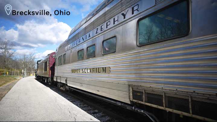 Tour the Cuyahoga Valley Scenic Railroad North Pole Adventure train