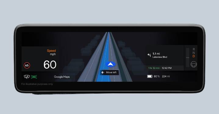 Google Maps can tell Polestar 4 drivers when to merge lanes