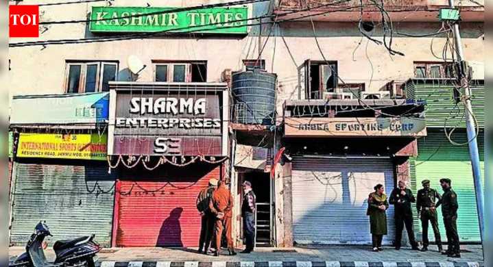 Kashmir Times office in Jammu searched over alleged links to secessionist plot