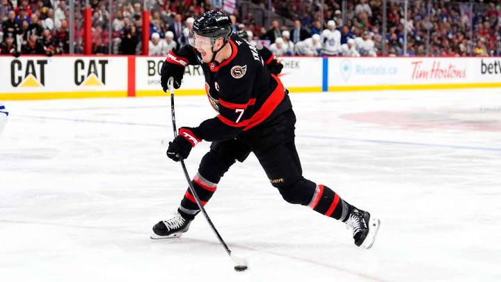 Senators captain Brady Tkachuk reveals target date for return from thumb injury