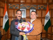 New HPCC Chief Vinay Kumar meets Himachal CM Sukhu in Shimla