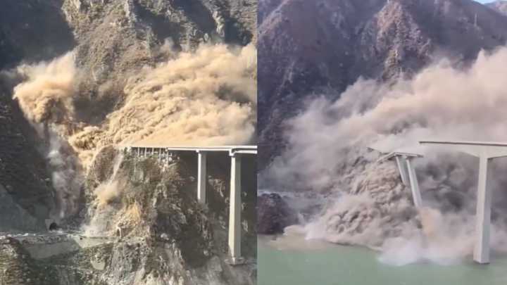 Video: derrumbe de puente en China muestra el colapso del puente Hongqi en Sichuan por posibles fallas estructurales y geológicas