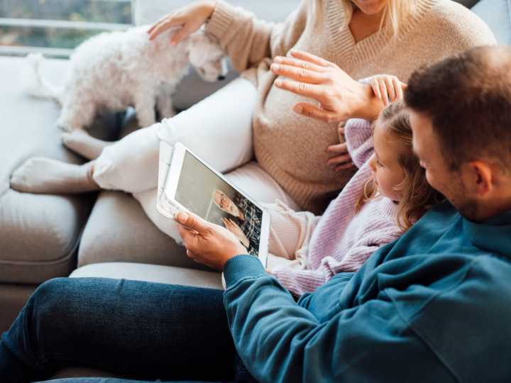 My kids' grandparents live far away. We make sure to FaceTime at least once a week and see them 4 to 5 times a year.