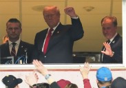 Trump becomes 1st sitting U.S. president at regular-season NFL game since Carter in 1978