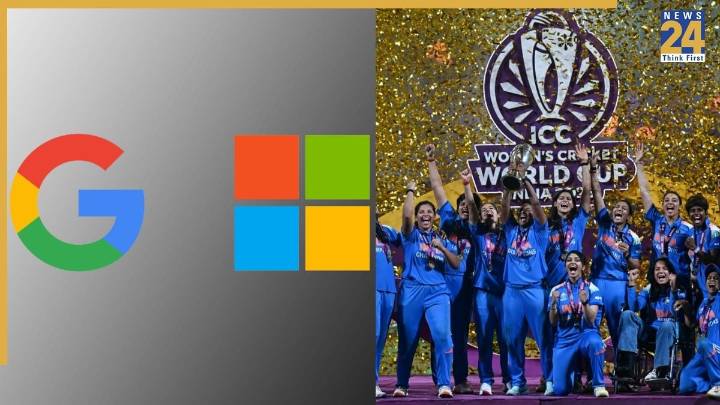 From Google to Microsoft: Global Tech Giants Celebrate Team India’s World Cup 2025 Victory!