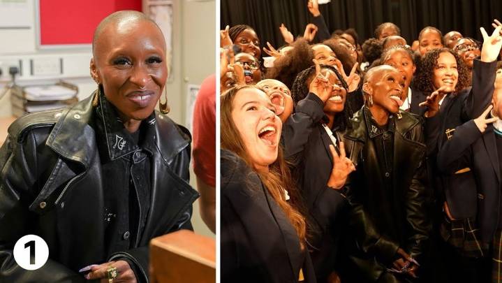 Watch Cynthia Erivo Sing with Students at Her Old School