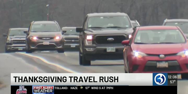 Thanksgiving travel peaks as 772,000 drivers hit roads