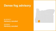 Dense fog advisory previously issued for Jackson County is now canceled