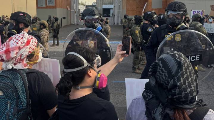 Weekend ICE protest in Portland erupts into irritant-spray clash; cops make 68th arrest