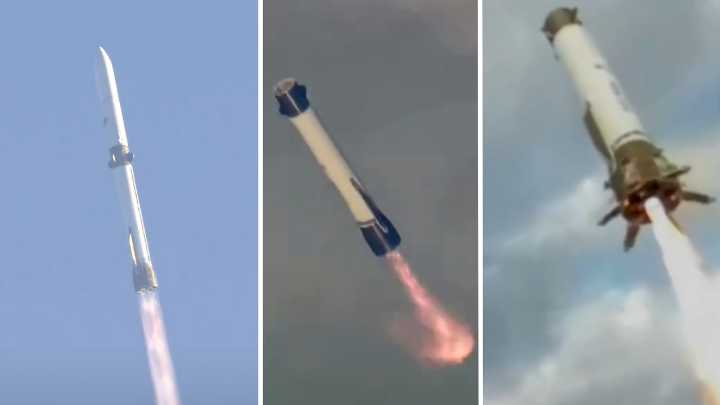 Blue Origin lands huge New Glenn rocket booster for 1st time after acing Mars ESCAPADE launch for NASA