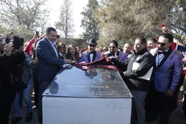 Nombran parque en honor al grupo Los Frontera, leyenda musical de Juárez