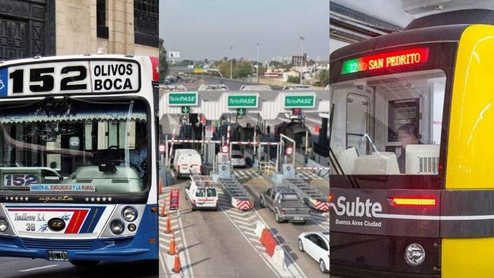 Suben los colectivos, el subte y los peajes: cuáles serán las nuevas tarifas Los incrementos tendrán lugar con el inicio de diciembre. En el caso de los colectivos, se aplicarán en las líneas que circ