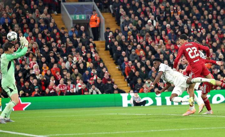 El Liverpool arrolla al Real Madrid (pero sólo le gana 1