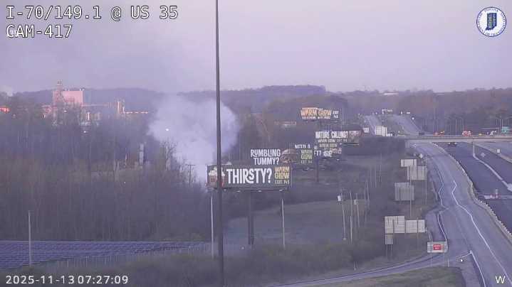 I-70 reopens near Richmond after oil tanker fire off interstate