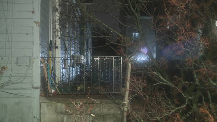 Powerful winds topple tree onto Buffalo home, with family inside