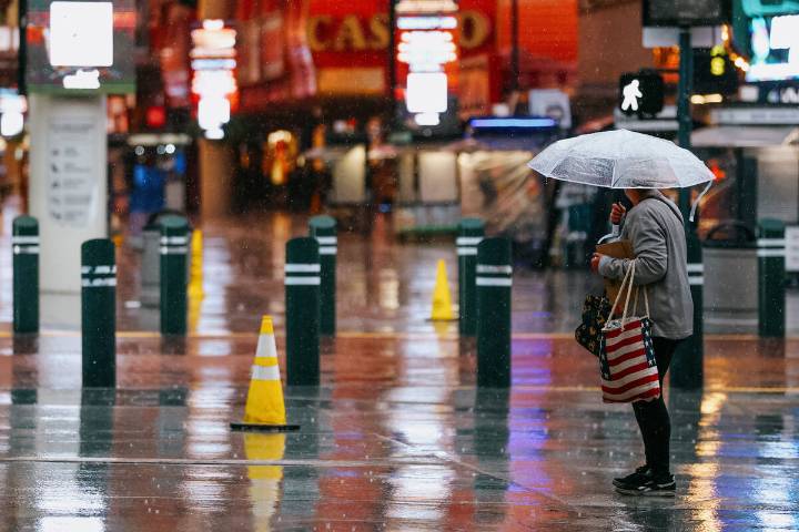 Las Vegas weather: Rain falling Thursday, expected Friday