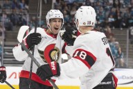 Deadspin | Tim Stutzle nets late winner to get Senators past Sharks