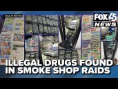 Three arrested after police raids of Baltimore smoke shops uncover illegal drug sales