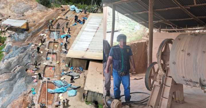 Pataz: Fuerzas Armadas y PNP destruyeron costosa infraestructura y materiales utilizados en minería ilegal