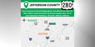 Traffic closures expected on Highway 280 in Jefferson County weekend of Nov. 15