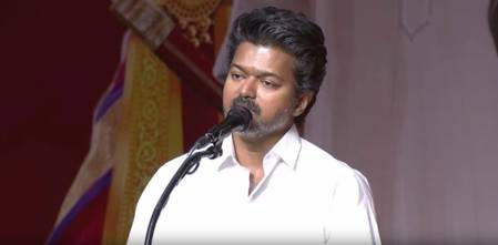 Vijay names himself CM face, targets ruling DMK in speech