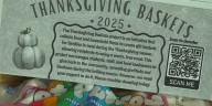 Blacksburg High School students create Thanksgiving meal baskets for families in need