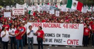 CNTE anuncia paro nacional de 48 horas y movilizaciones en todo el país