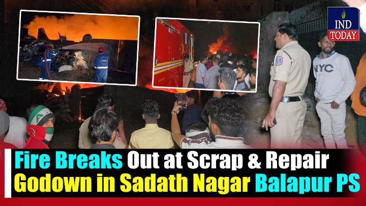 Fire Breaks Out At Balapur Plastic Unit, Property Worth Lakhs Destroyed