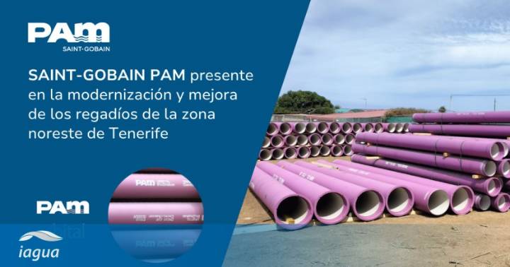 Saint-Gobain PAM, presente en la modernización y mejora de regadíos en el noreste de Tenerife