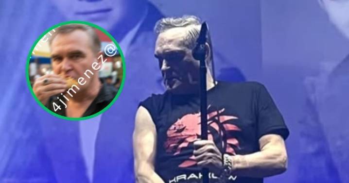 ¿Maldición de Moctezuma? Morrissey es captado comiendo tacos tras cancelar concierto en México