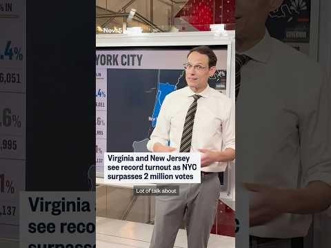 Virginia and New Jersey see record turnout as NYC surpasses 2 million votes