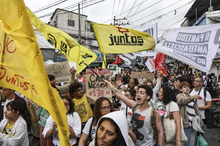 Protestas en Río de Janeiro exigen justicia tras operativo policial que dejó más de 120 muertos