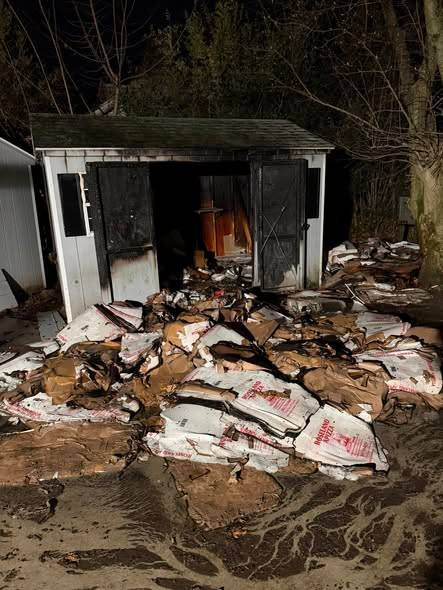 Shed fire behind Roselands Apizza in Derby under investigation: PHOTOS