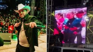 Fidel Rueda proyecta en concierto video editado de Claudia Sheinbaum bailando
