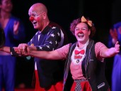 My wife and I met at a clown convention. Our retirement plan is to be Santa and Mrs. Claus.