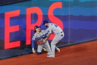 Andy Pages Catch Over Kiké Hernandez Bobblehead in the Works: Shop Los Angeles Dodgers World Series Merchandise