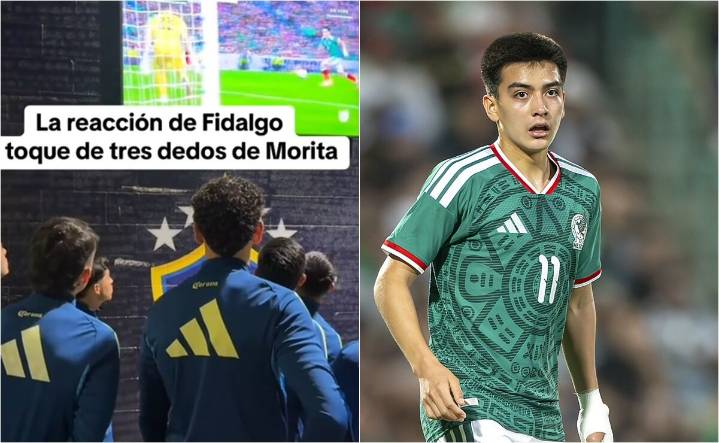 Álvaro Fidalgo reacciona al talento de Gilberto Mora en pleno juego con el América